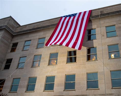Dvids Images 911 Flag Unfurling At The Pentagon Image 2 Of 6