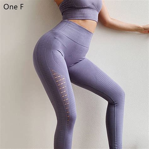 Buy New Energy Seamless Leggings For Women Gym High Waist Tummy Control Squant