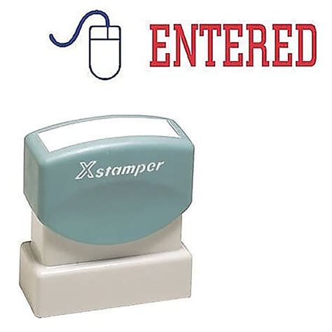 Xstamper® 2 Color Title Stamps Entered At Staples