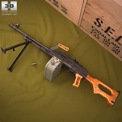 Pk Machine Gun 3d Model Turbosquid 1256535