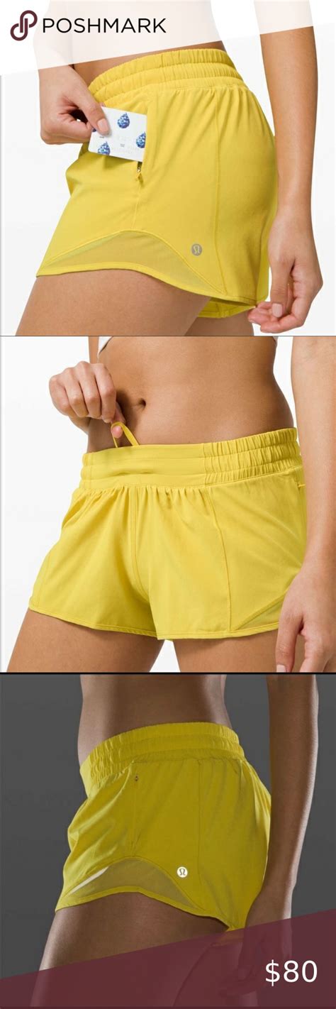 Lululemon Hotty Hot Short Soreil Yellow Size 6 New With Tags 2 5