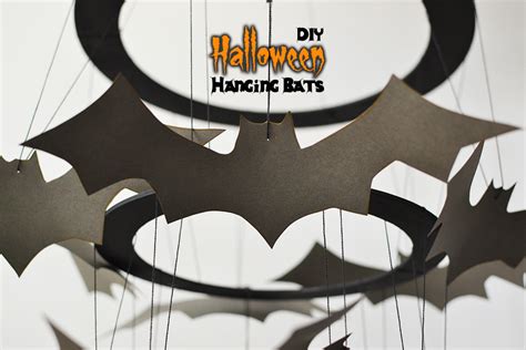 Diy Halloween Hanging Bats By Sweet Society