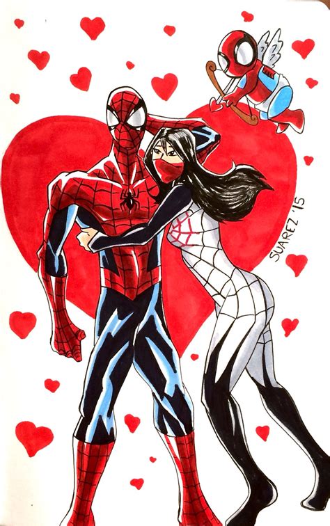 Spiderman And Silk By Julio Suarez Silk Marvel Spiderman Comic