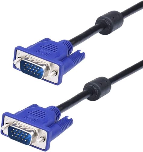 Vga To Vga Cable 1080p Svga Hd15 Monitor Projector Cable Male To Male 6
