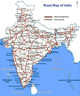 Road Map Of India Road Map