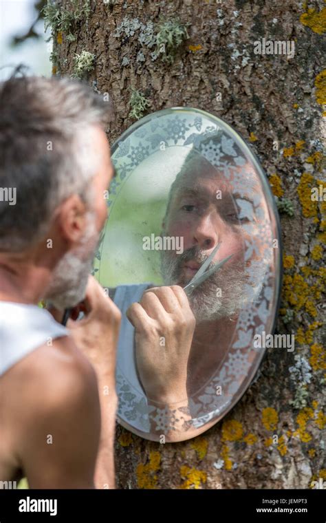 Man Trimming Beard Hi Res Stock Photography And Images Alamy