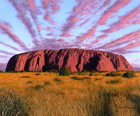 Uluru Sunset Ayers Rock Australia Poster Print By Richard Harpum