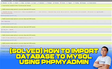 How To Import Database To Mysql Using Phpmyadmin 2022