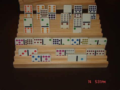 Handmade Domino Holders Set Of 4 Racks Mexican Train Etsy