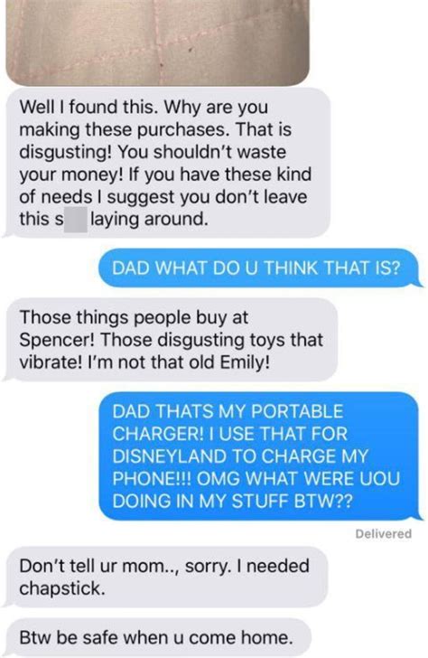 Father Discovers Babes Sex Toy Awkward Text Exchange Goes Viral