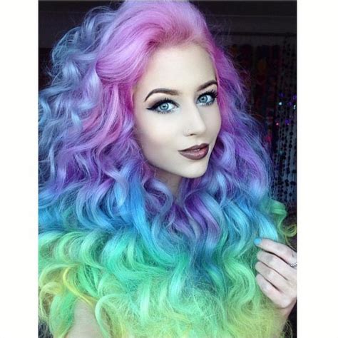 355 Best Mermaid Unicorn Rainbow Hair Images On Pinterest