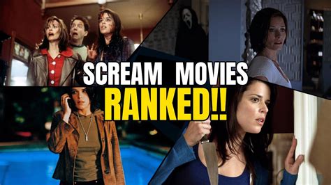 Scream Movies Ranked Worst To Best Scream 1 4 Youtube