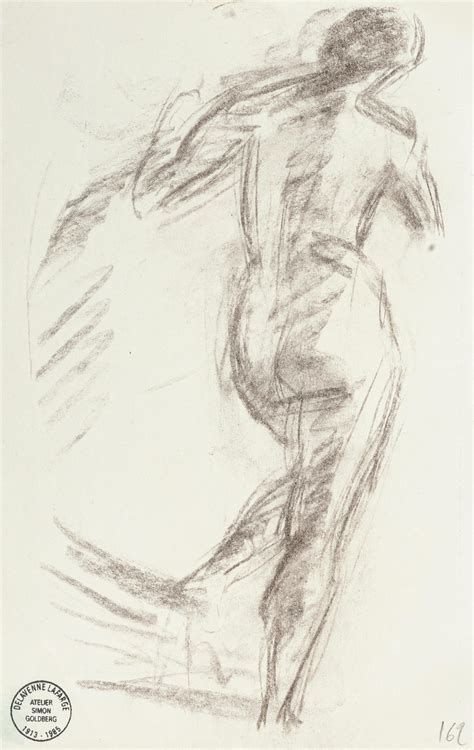 simon goldberg nude original pencil drawing by s goldberg mid 20th century for sale at