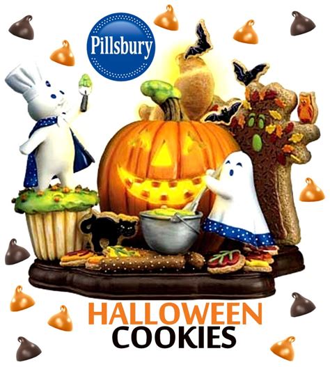 Chocolate chip cookie dough ice cream, cinnamon chocolate chip drops using basic cookie mix, peanut butter… The Holidaze: Pillsbury Halloween Cookies