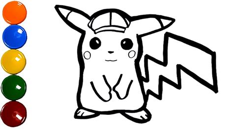 Detective Pikachu Coloring Pages Printable Detective Pikachu Will