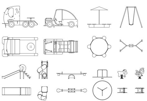 Cad Drawings Details Of Playground Car Toy Area Cadbull