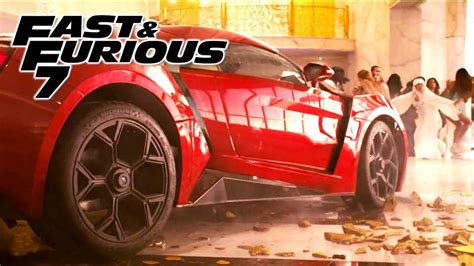 Fast & furious 7 (2015). Building Jump Scene - FAST and FURIOUS 7 (Lykan Hypersport ...