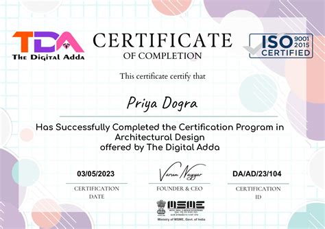 Architectural Design Certification Get Free Certificate