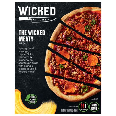 The Wicked Meaty Vegan Frozen Pizza By Wicked Kitchen