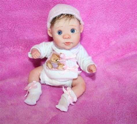 Ooak Polymer Clay Baby Girl Jointed Sculpt By Marlo Elswick Sweet