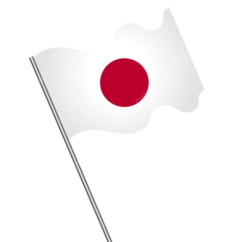 Gambar Mengibarkan Bendera Jepang Gelombang Jepang Bendera Png Dan Vektor Dengan Background