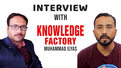 Knowledge Factory Interview With Tamoor Pardasi Youtube