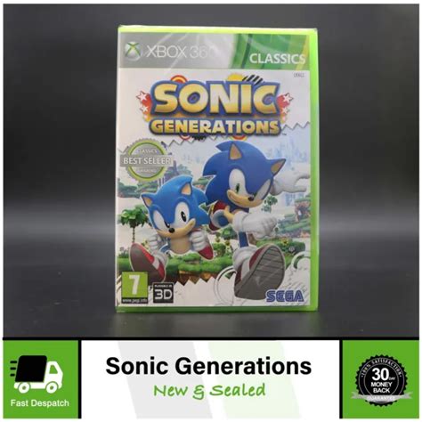 Sonic Generations Microsoft Xbox 360 Game New And Sealed £2497