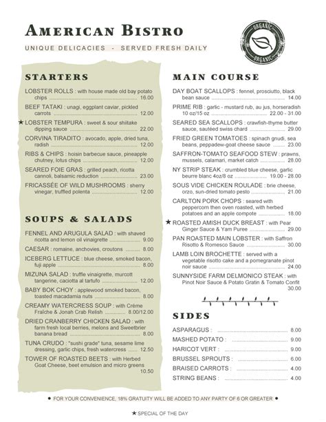 French Cafe Menu Template Sample Template Inspiration