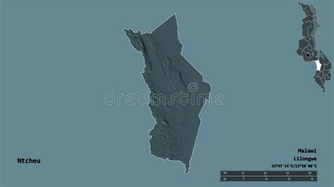 Ntcheu District Of Malawi Zoomed Administrative Stock Illustration