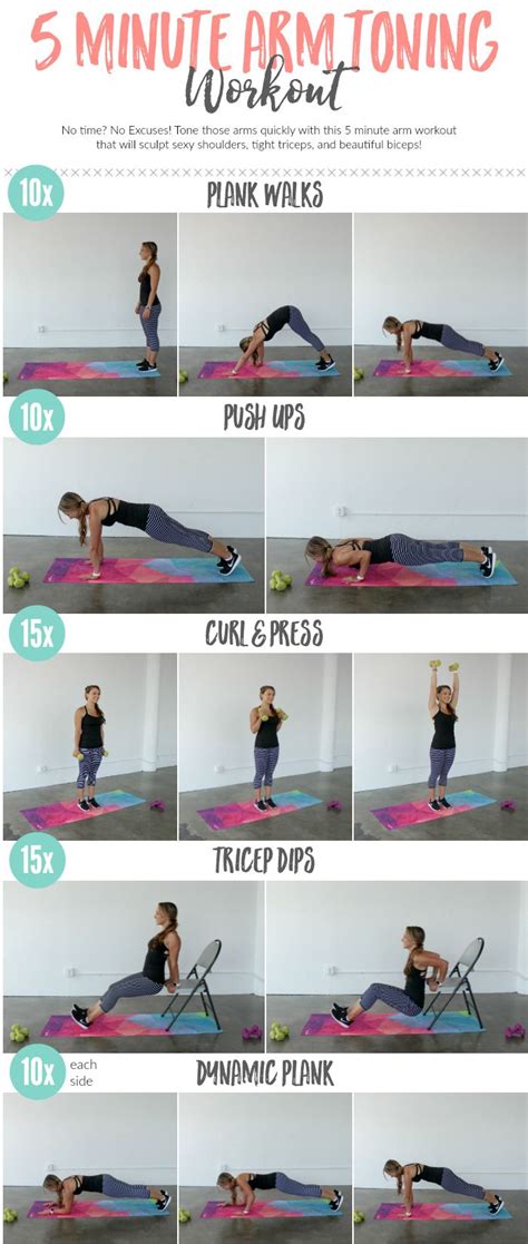 No Time No Excuses Tone Those Arms Quickly With This 5 Minute Arm