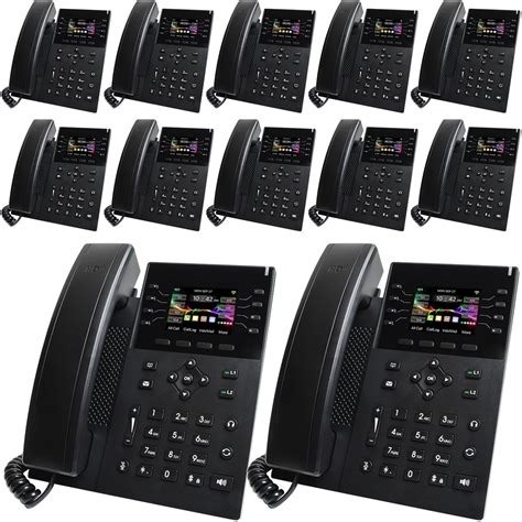 Qb1 Business Phone System W 12 Ip8g Voip Phones 4 Line Ports Xblue