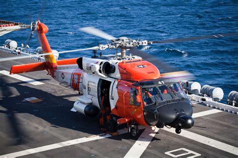A Us Coast Guard Hh 60j Jayhawk Helicopter Is Aboard Nara And Dvids