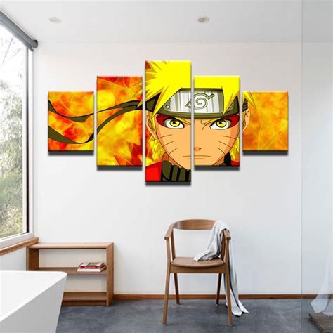 Naruto 5 Panel Canvas Print Wall Art Canvas Print Wall Wall Art