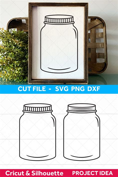 Mason Jar Svg File Mason Jar Printable Cut Files Design Bundles