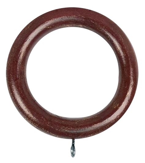 Plain Wood Curtian Ring For 2 Inch Rod Curtain Rods