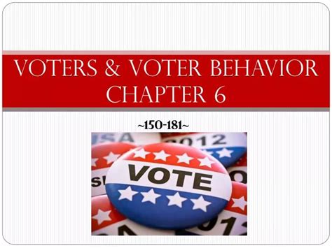 Ppt Voters And Voter Behavior Chapter 6 Powerpoint Presentation Id