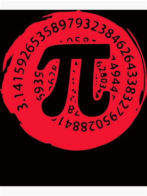 Math Lover Pi Numbers Poster For Sale By Baptistedevos Redbubble