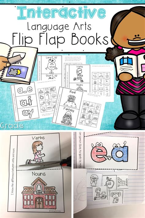1st Grade Interactive Flip Flap Books Language Arts Flap Book