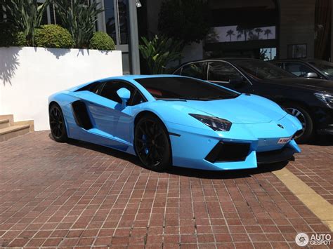 Baby Blue Aventador Roadster 50th Anniversary Spotted For Sale