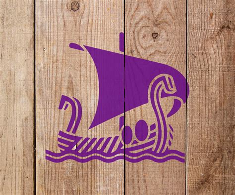 Viking Ship Stencil Art And Wall Stencil Stencil Giant