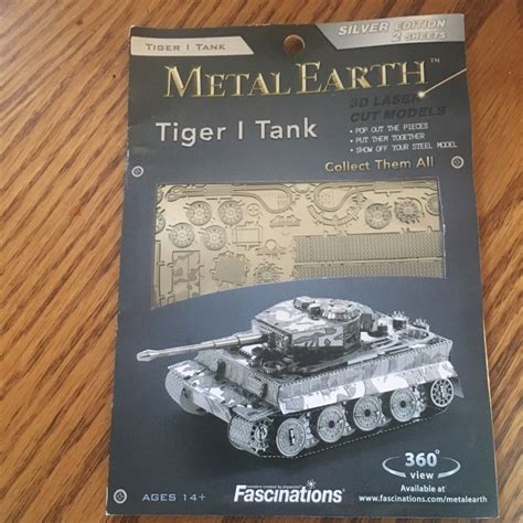 Toys And Hobbies Fascinations Metal Earth Tiger I Tank German Wwii Laser
