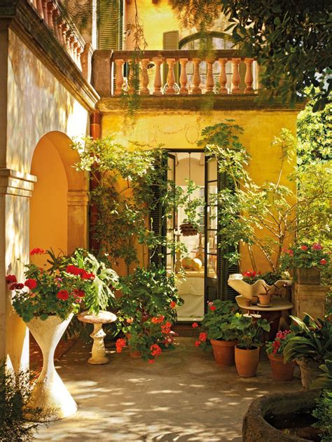 Niceandbeauty Tuscan Garden Mediterranean Garden Design Patio Style