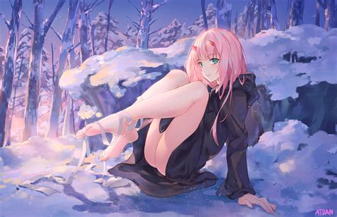 Atdan Feet Barefoot Anime Girls Darling In The Franxx Zero Two