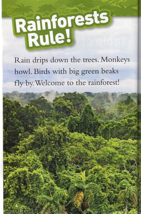 Rainforests National Geographic Kids Readers Level 2