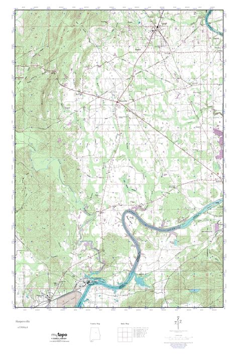 Mytopo Harpersville Alabama Usgs Quad Topo Map
