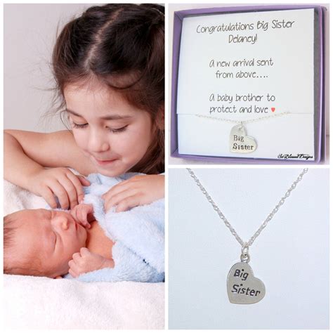 New Big Sister Gift for big sister Girls Necklace Sister | Etsy | Big sister gifts, Big sister ...