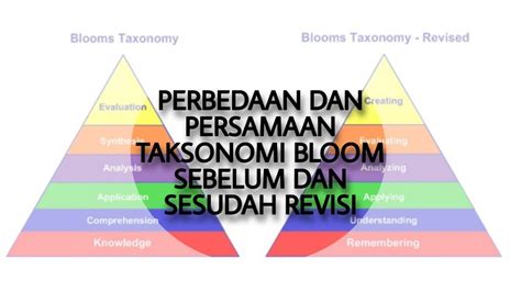 Perbedaan Taksonomi Bloom Sebelum Dan Setelah Revisi Riset