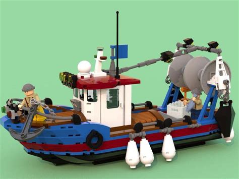 Fishing Boat V23lxf By Brick Picker Fishingadvice Lego Boat