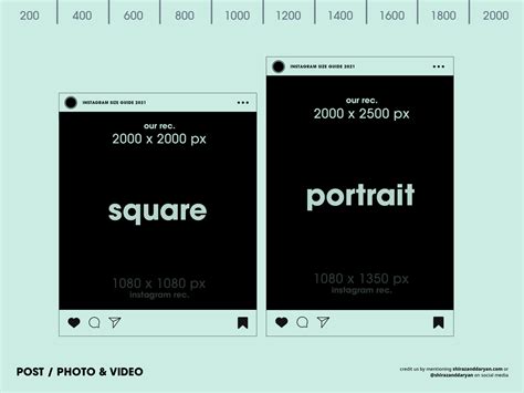 Instagram Size Guide 2021 Photo And Video Post By Shirazanddaryan On