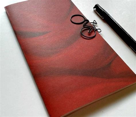 Midori Insert RED SATIN Travelers Notebook Insert Regular Standard A5